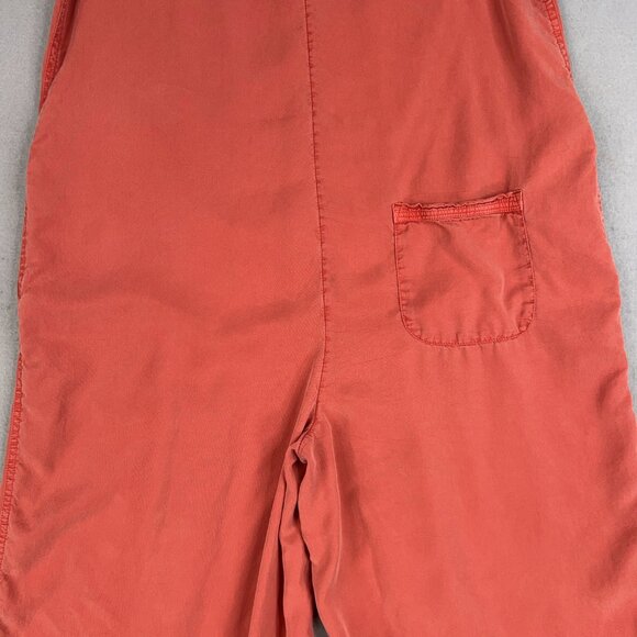 Anthropologie Saturday Sunday Ilene Jumpsuit Womens Medium Coral Wide Boho - Picture 8 of 16
